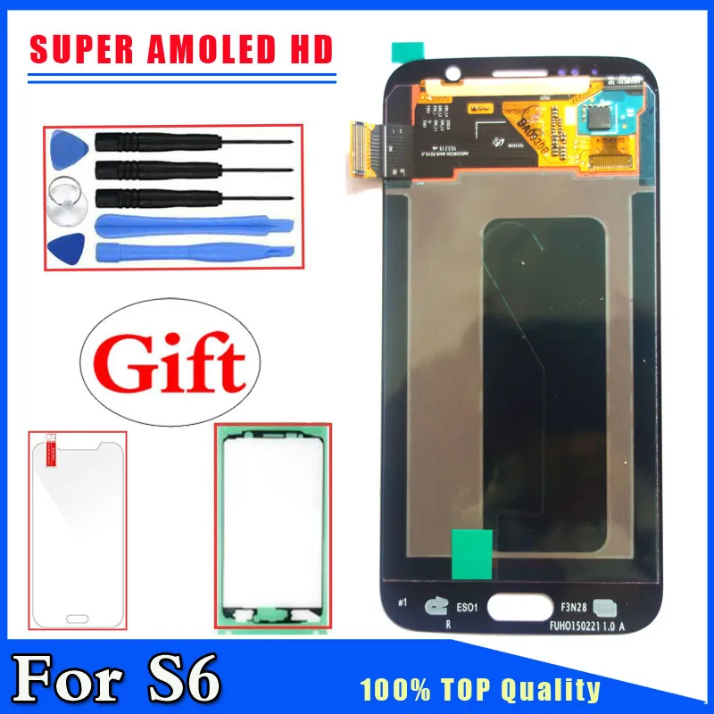 Super AMOLED HD For Samsung Galaxy S6 G920 G9200 G920F LCD Display Touch Screen Digitizer Replacement
Super AMOLED HD For Samsung Galaxy S6 G920 G9200 G920F LCD Display Touch Screen Digitizer Replacement