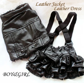 Free shipping handmade Spring clothes Extravagant dog clothes fashion smart Punk dog Leather jacket Cool girl pet cake skirt
Free shipping handmade Spring clothes Extravagant dog clothes fashion smart Punk dog Leather jacket Cool girl pet cake skirt