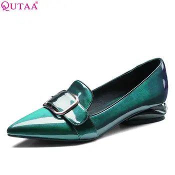 QUTAA 2020 Women Pumps Patent Leather Fashion Women Shoes Slip on Buckle Westrn Style Pointed Toe Ladies Pumps Size 34-42
QUTAA 2020 Women Pumps Patent Leather Fashion Women Shoes Slip on Buckle Westrn Style Pointed Toe Ladies Pumps Size 34-42