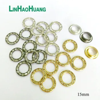 100sets/lot 3 colors 15mm round metal brass rhinestone eyelets crystal diamond grommets glass eyelets free shipping 2017060604
100sets/lot 3 colors 15mm round metal brass rhinestone eyelets crystal diamond grommets glass eyelets free shipping 2017060604