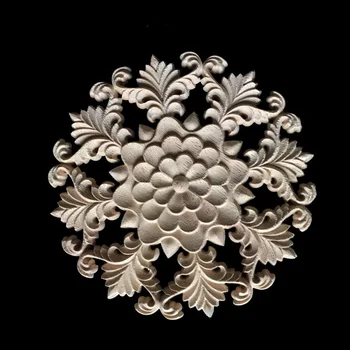 Woodcarving Furniture Decoration Wood Door Round Applique Flower Miniature Craft Figurine Wood Appliques for Furniture 15CM 24CM
Woodcarving Furniture Decoration Wood Door Round Applique Flower Miniature Craft Figurine Wood Appliques for Furniture 15CM 24CM
