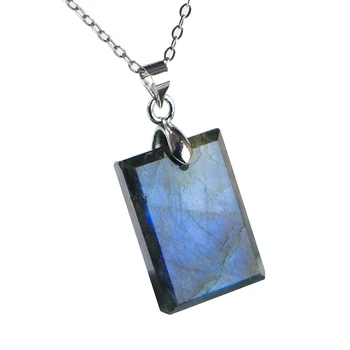 100% Natural Labradorite Strong Blue Light Woman Pendant Fashion Moonstone Beads Rectangle 21x14x9mm Labradorite Necklace AAAAA
100% Natural Labradorite Strong Blue Light Woman Pendant Fashion Moonstone Beads Rectangle 21x14x9mm Labradorite Necklace AAAAA