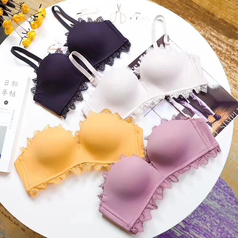 Women Fashion Sexy Lingerie Lace 4 colors seamless glaze dress Bralette Wireless Panties Push Up Underwear Bra Sets A B cup
Women Fashion Sexy Lingerie Lace 4 colors seamless glaze dress Bralette Wireless Panties Push Up Underwear Bra Sets A B cup