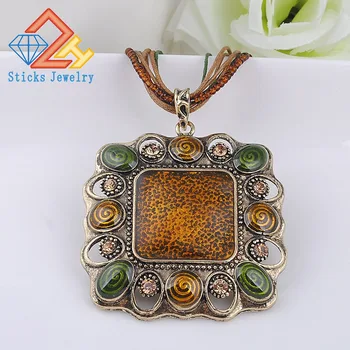Vintage Necklace Environmentally Friendly Zinc Alloy Rhinestone Bohemia Style Ladies Pendant
Vintage Necklace Environmentally Friendly Zinc Alloy Rhinestone Bohemia Style Ladies Pendant