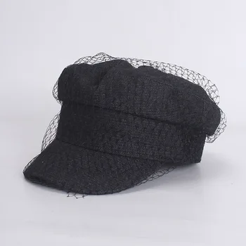 Women Military Hat Elegance Mesh Denim Hat Lady Casual Casquette Flat Top Army Hat Autumn Winter Hat Cap Female Bone
Women Military Hat Elegance Mesh Denim Hat Lady Casual Casquette Flat Top Army Hat Autumn Winter Hat Cap Female Bone