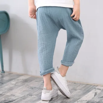 2019 Summer Solid Color Linen Pleated Children Ankle-length Pants for Baby Boys Girls Pants Harem Pants for Kids boys Child
2019 Summer Solid Color Linen Pleated Children Ankle-length Pants for Baby Boys Girls Pants Harem Pants for Kids boys Child