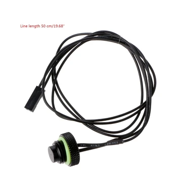 Temperature Sensor for Water Cooling System 10K Temperature Sensor G1/4inch Stop Fitting 2-Pin Plug Cable
Temperature Sensor for Water Cooling System 10K Temperature Sensor G1/4inch Stop Fitting 2-Pin Plug Cable