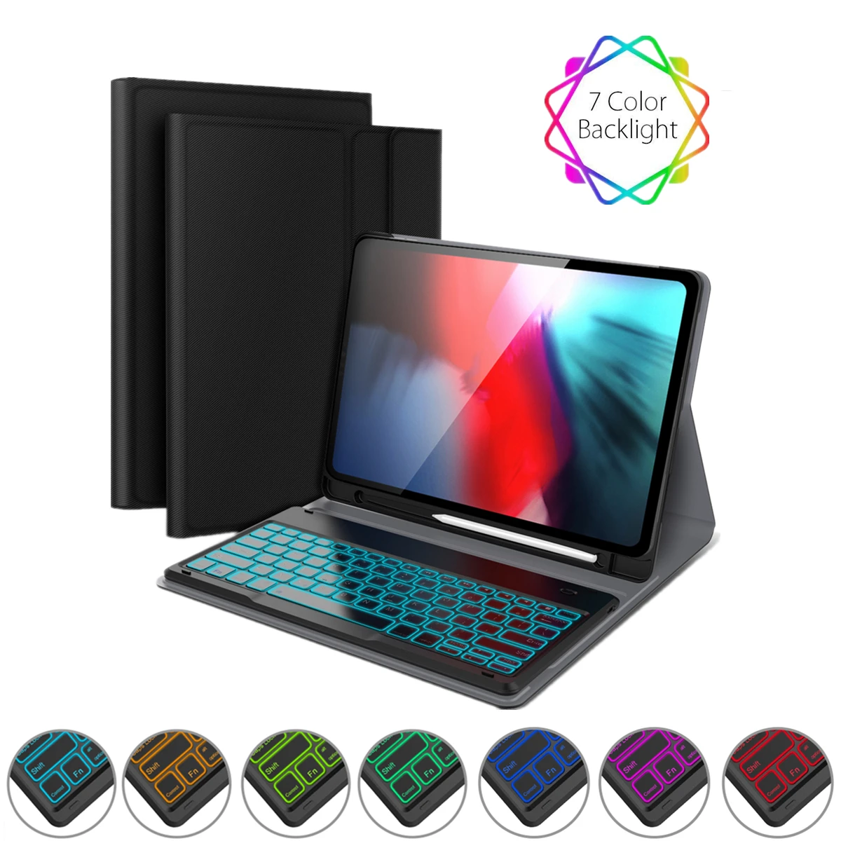 For iPad Pro 12.9" 2018 Tablet Case Separable 7 Color Backlight USA Bluetooth Keyboard Leather Cover For iPad Pro 12.9 2018 Case
For iPad Pro 12.9" 2018 Tablet Case Separable 7 Color Backlight USA Bluetooth Keyboard Leather Cover For iPad Pro 12.9 2018 Case