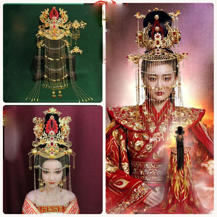 Long Tassel Facial Curtain Hair Tiara Traditional Wedding Bride Tiara for TV Play Tribes and Empires- Storm of Prophecy
Long Tassel Facial Curtain Hair Tiara Traditional Wedding Bride Tiara for TV Play Tribes and Empires- Storm of Prophecy