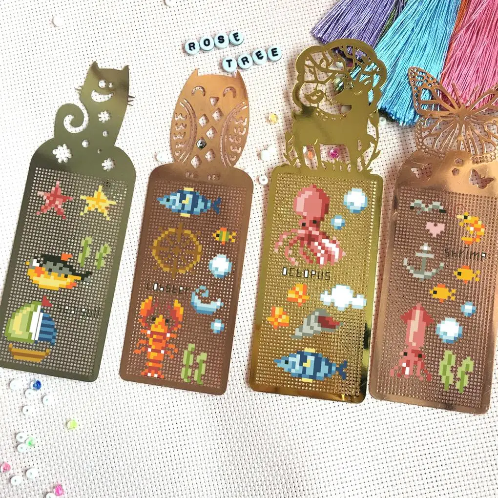 DIY Craft Stich Cross Stitch Bookmark Metal Silver Golden Needlework Embroidery Crafts Counted Cross-Stitching Kit Sea
DIY Craft Stich Cross Stitch Bookmark Metal Silver Golden Needlework Embroidery Crafts Counted Cross-Stitching Kit Sea