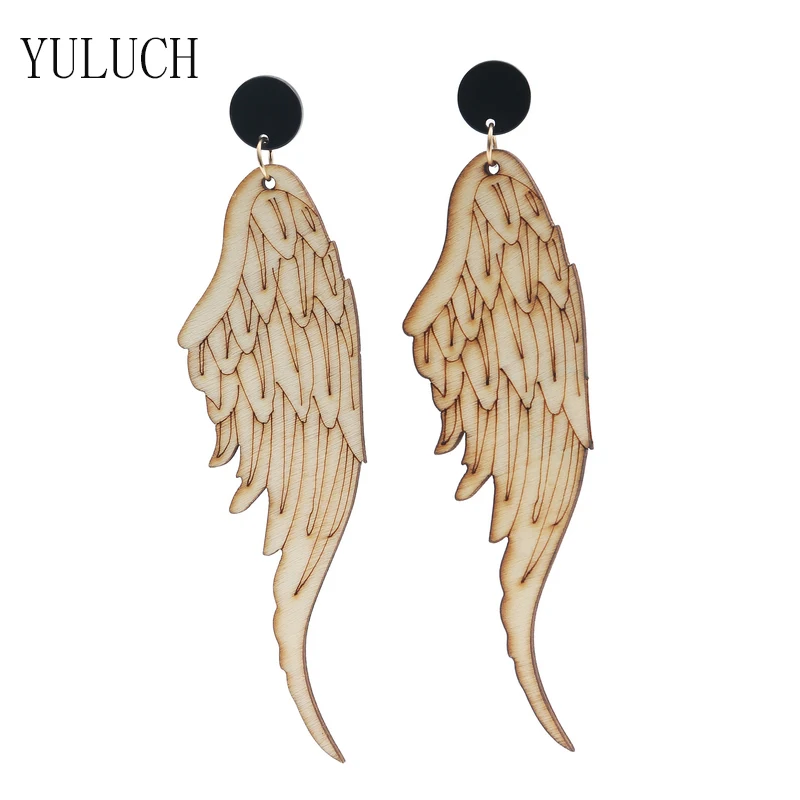 YULUCH New Fashion Natural African Wood Beautiful Wings shape Earrings Best Quanlity Young girl/Ladies Jewelry 1 Pair
YULUCH New Fashion Natural African Wood Beautiful Wings shape Earrings Best Quanlity Young girl/Ladies Jewelry 1 Pair