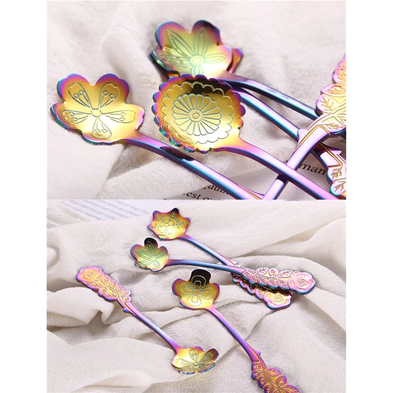 1 Pcs Stainless Steel Flower Spoon Coffee Tea Spoon Ice Cream Dessert Cake Spoons FPing
1 Pcs Stainless Steel Flower Spoon Coffee Tea Spoon Ice Cream Dessert Cake Spoons FPing