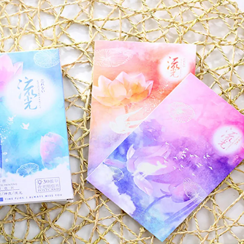 30 pcs/lot dream wonderland postcard luminous greeting card christmas card birthday message card gift cards
30 pcs/lot dream wonderland postcard luminous greeting card christmas card birthday message card gift cards