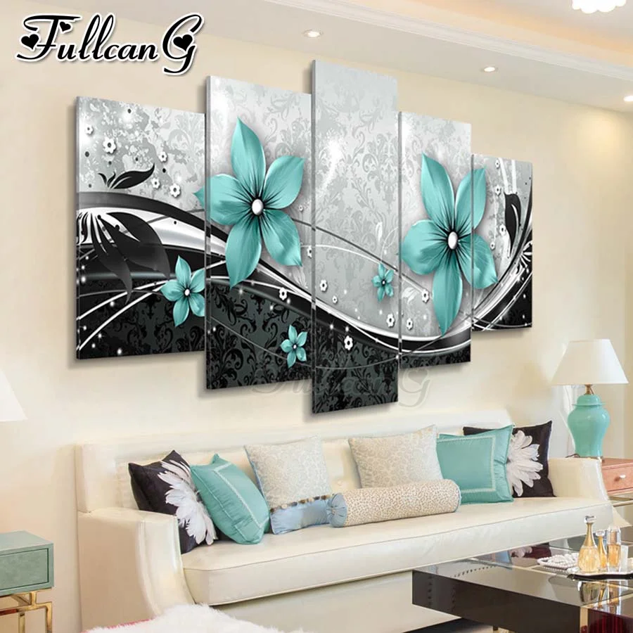 FULLCANG 5 piece diamond painting green flower full square/round drill diy mosaic embroidery picture needlework picture FC1579
FULLCANG 5 piece diamond painting green flower full square/round drill diy mosaic embroidery picture needlework picture FC1579