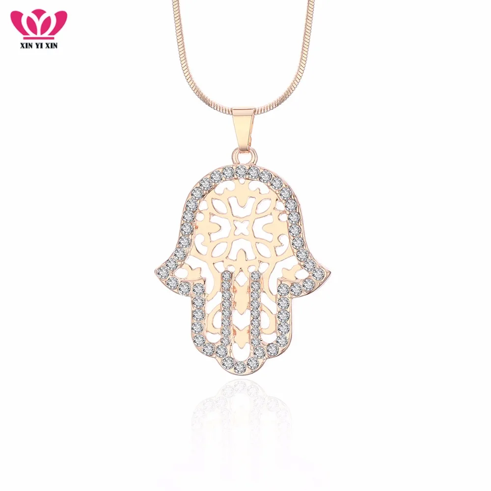 Hot Turkish Evil Eye Hand Hamsa Crystal Pendant & Necklace Gold Silver Snake Chains Jewelry Gifts Dropshipping Factory selling
Hot Turkish Evil Eye Hand Hamsa Crystal Pendant & Necklace Gold Silver Snake Chains Jewelry Gifts Dropshipping Factory selling