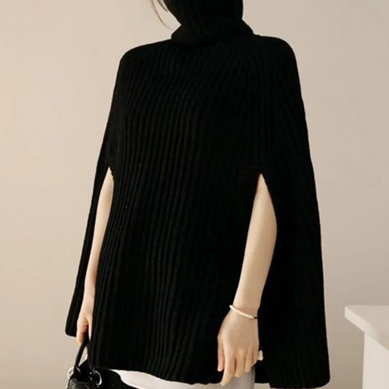New Turtleneck Sweater Pullover Female Oversize Blouse Winter Batwing Sleeve Knitted Poncho Autumn Knitting Shrug Outerwear
New Turtleneck Sweater Pullover Female Oversize Blouse Winter Batwing Sleeve Knitted Poncho Autumn Knitting Shrug Outerwear