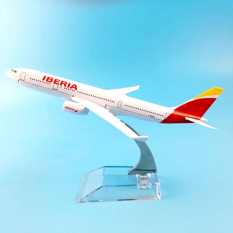 16CM Spain Iberia Airlines A330 metal airplane Birthday gift plane models Model W Stand Toys For Children Free Shipping
16CM Spain Iberia Airlines A330 metal airplane Birthday gift plane models Model W Stand Toys For Children Free Shipping