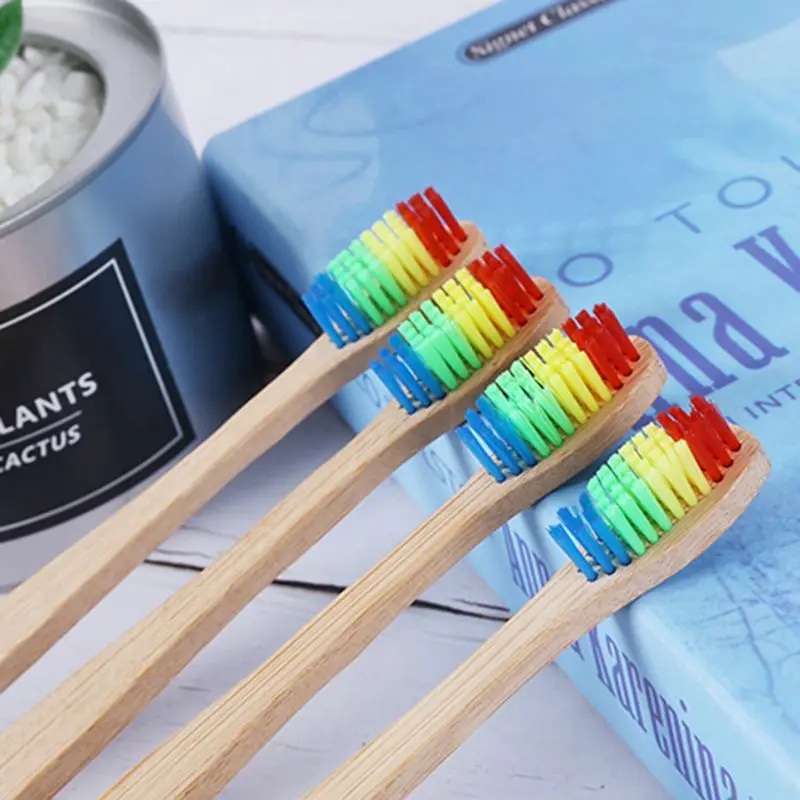 Wooden Rainbow Bamboo Toothbrush And Safe Silicone Baby Toothbrush Infant Teether Stick Chews Hygiene
Wooden Rainbow Bamboo Toothbrush And Safe Silicone Baby Toothbrush Infant Teether Stick Chews Hygiene