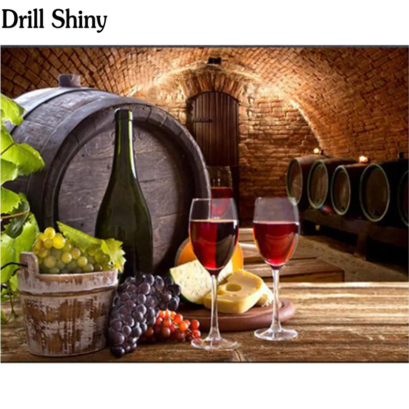 5D Diamond Mosaic Painting Wine & Grapes Picture Needlework Diamond Rhinestones Cross Stitch Hobbies and Crafts Gift v60
5D Diamond Mosaic Painting Wine & Grapes Picture Needlework Diamond Rhinestones Cross Stitch Hobbies and Crafts Gift v60
