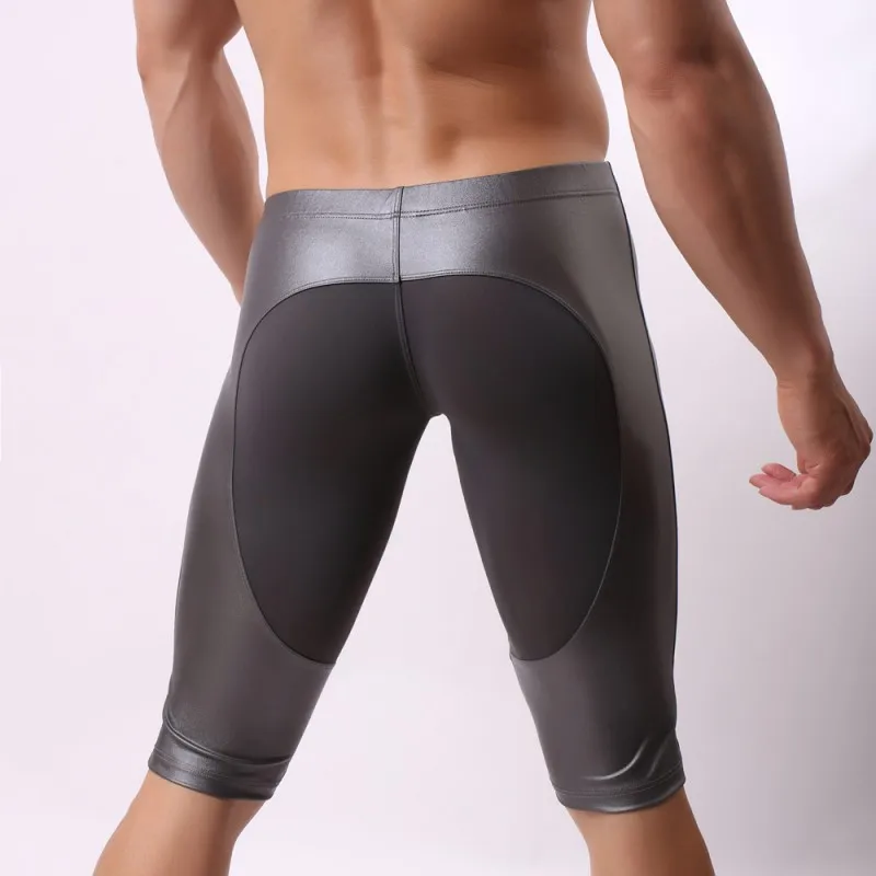 Men's Fitness Elastic Faux Imitation Leather Pants Bicycle Pants Sweatpants Trainning & Exercise Shorts
Men's Fitness Elastic Faux Imitation Leather Pants Bicycle Pants Sweatpants Trainning & Exercise Shorts