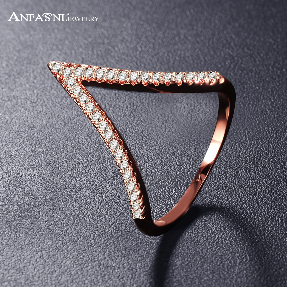 ANFASNI Fashion 18K Plating Two-Tone V Shape Design Jewelry Ring For Women with Micro Pave Setting Cubic Zirconia CRI1039
ANFASNI Fashion 18K Plating Two-Tone V Shape Design Jewelry Ring For Women with Micro Pave Setting Cubic Zirconia CRI1039