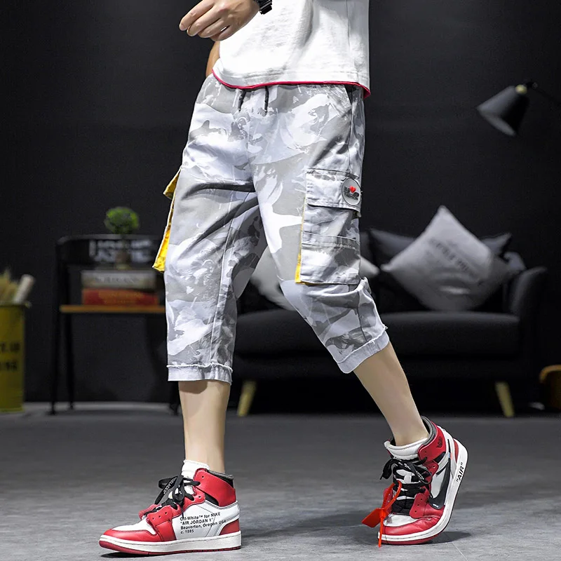 Safari Style Calf-Length Pants Casual Printing Men's Pants Multi-Pockets Elastic Waist Large Size Calf-Length Pants
Safari Style Calf-Length Pants Casual Printing Men's Pants Multi-Pockets Elastic Waist Large Size Calf-Length Pants