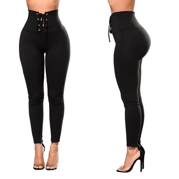 New Spring High Waist Skinny Leggings Women Elegant Sporting Pants Black Empire Eyelet Lace Up Sexy Leggings
New Spring High Waist Skinny Leggings Women Elegant Sporting Pants Black Empire Eyelet Lace Up Sexy Leggings