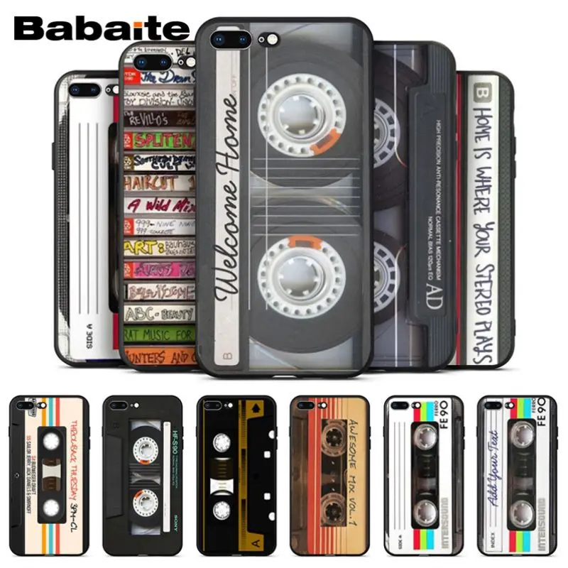 Babaite Original Retro Cassette Tape Newly Arrived Black Cell Phone Case for iPhone X XS MAX 6 6S 7 7plus 8 8Plus 5 5S XR
Babaite Original Retro Cassette Tape Newly Arrived Black Cell Phone Case for iPhone X XS MAX 6 6S 7 7plus 8 8Plus 5 5S XR