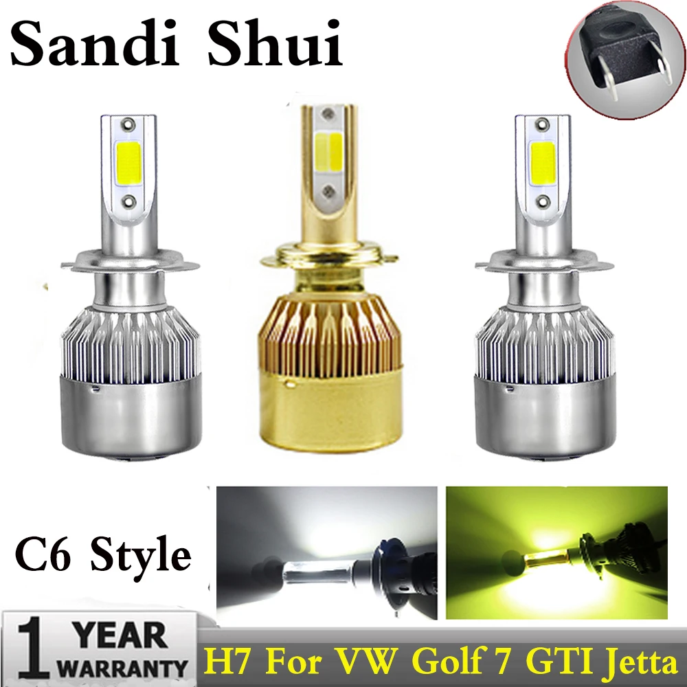 Car Headllight Led H7 LED Bulb 60W 6000LM Fog Light Headlamp Lamps 12V 24V For Volkswagen VW Golf 7 GTI Jetta Passat Tiguan Eos
Car Headllight Led H7 LED Bulb 60W 6000LM Fog Light Headlamp Lamps 12V 24V For Volkswagen VW Golf 7 GTI Jetta Passat Tiguan Eos