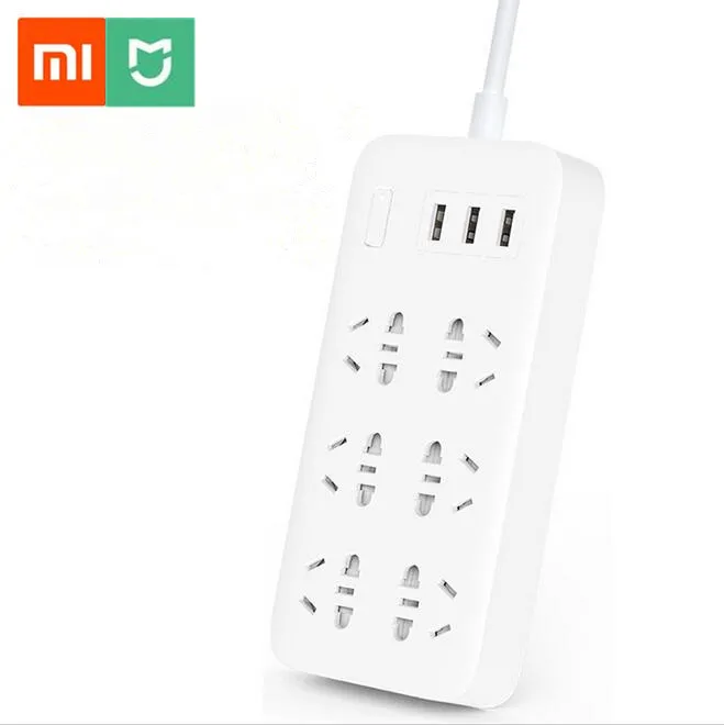 Original Xiaomi Mijia Mi Smart Power Strip 2A Fast Charging 3 USB Extension Socket Plug 6 Standard Sockets
Original Xiaomi Mijia Mi Smart Power Strip 2A Fast Charging 3 USB Extension Socket Plug 6 Standard Sockets