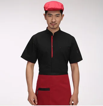 Chef's Short-sleeved Clothes Summer Kitchen Restaurant Hotel Chef Uniform Men and Women Chef Clothing
Chef's Short-sleeved Clothes Summer Kitchen Restaurant Hotel Chef Uniform Men and Women Chef Clothing