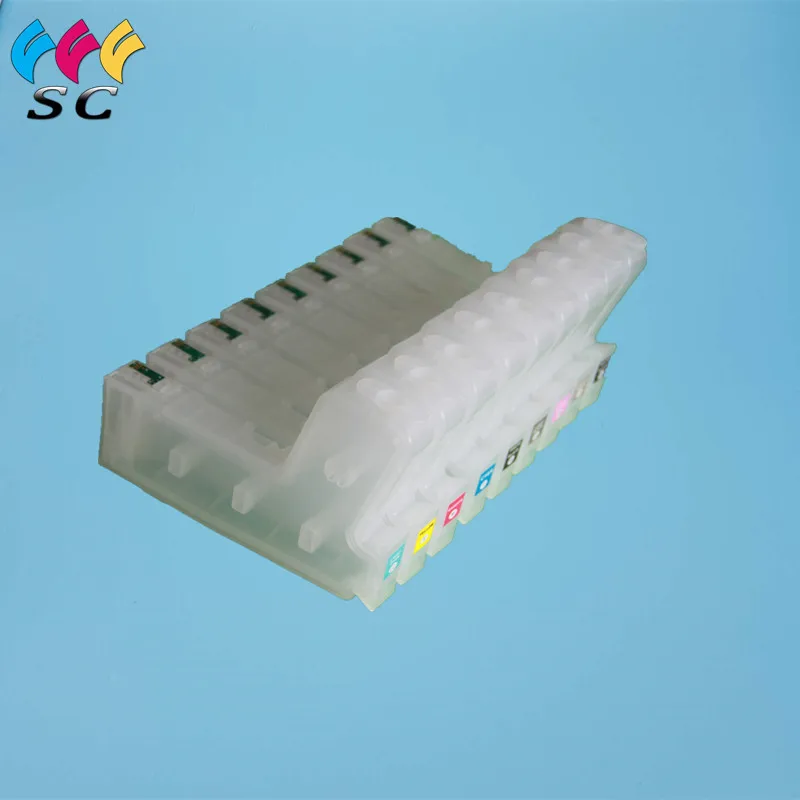 280ML Empty Refillable Ink Cartridge With Reset Chip For Epson SureColor P800 Printer T8501-T8509
280ML Empty Refillable Ink Cartridge With Reset Chip For Epson SureColor P800 Printer T8501-T8509