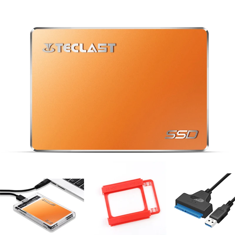 

teclast SSD HDD Solid State Drives 120gb 128GB 240gb 256gb 480gb 512gb 1TB 6gb/s 2.5" SATA3 2.5 to 3.5 adapter line case usb3.0