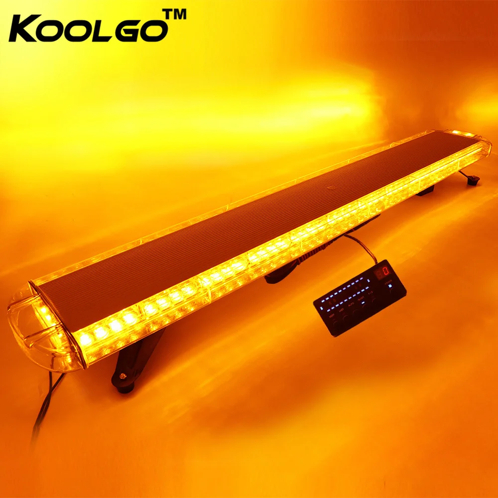 KOOLGO 55" 1.4M 104 Led strobe flash warning light bar Car Trucks Beacons Safety emergency lights Lightbar Amber Yellow 12V/24V
KOOLGO 55" 1.4M 104 Led strobe flash warning light bar Car Trucks Beacons Safety emergency lights Lightbar Amber Yellow 12V/24V