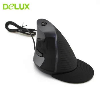 

Delux M618 Wireless Vertical Mouse Sem Fio Ergonomic 2.4G Optical Computer USB Gaming Mice 6D 1600DPI Gamer Mause For PC Laptop