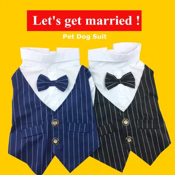 2019 Hot Sale Pet Dog Clothes Wedding Suit Cute Gentleman Tuxedo Bow Puppy Coat Striped Suit 5 Size Supplies Pets
2019 Hot Sale Pet Dog Clothes Wedding Suit Cute Gentleman Tuxedo Bow Puppy Coat Striped Suit 5 Size Supplies Pets