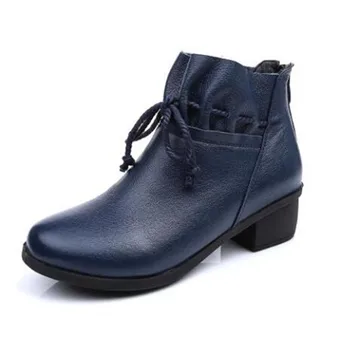 2019 New Spring Autumn Cow Leather Shoes Woman Thick Heel Ankle Boots Plus Velvet Winter Boots Plus Size Martin Boots Snow Boots
2019 New Spring Autumn Cow Leather Shoes Woman Thick Heel Ankle Boots Plus Velvet Winter Boots Plus Size Martin Boots Snow Boots