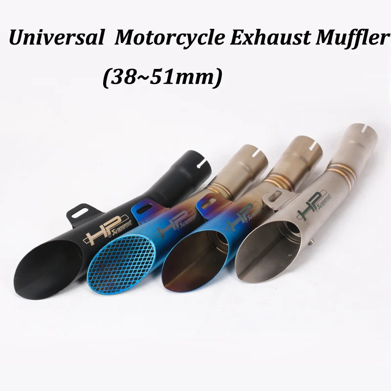 38~51mm Universal GP HP Motorcycle Exhaust Muffler Modified Escape For Yamaha YZF-R6 Stainless Steel Slip On
38~51mm Universal GP HP Motorcycle Exhaust Muffler Modified Escape For Yamaha YZF-R6 Stainless Steel Slip On
