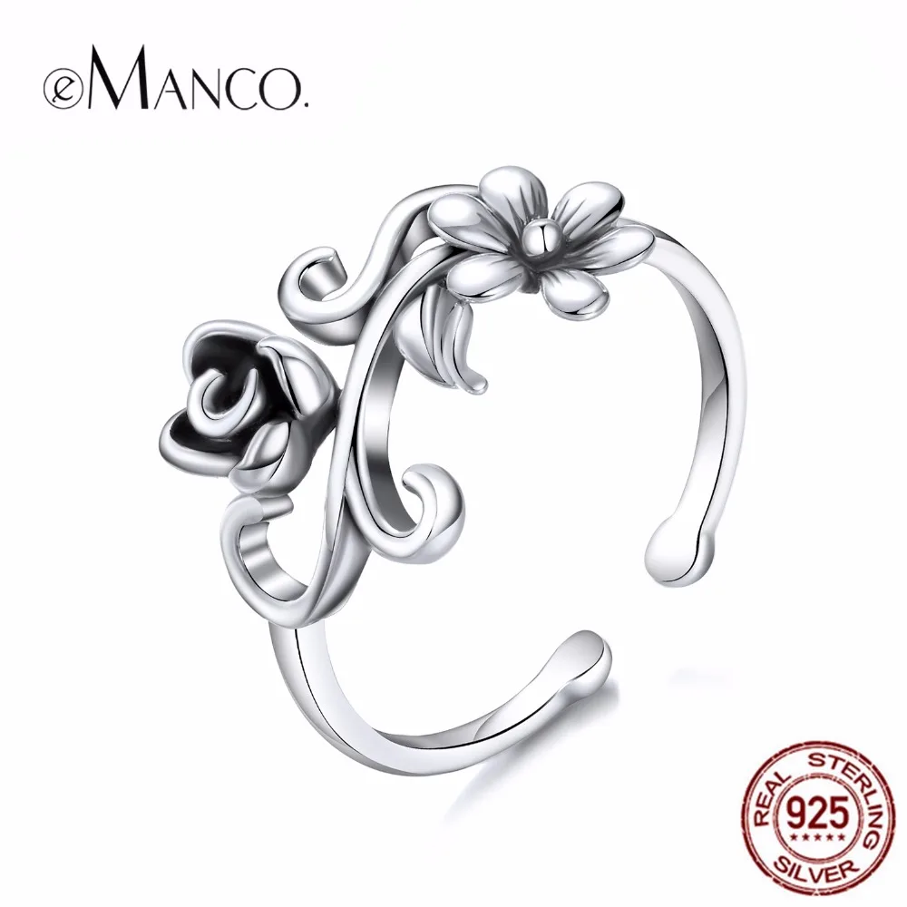 eManco Women 925 Silver - Color Cute Small Flower Open Ring Romantic Trendy Plant Fashion Accessories New Arrivals Jewelry
eManco Women 925 Silver - Color Cute Small Flower Open Ring Romantic Trendy Plant Fashion Accessories New Arrivals Jewelry