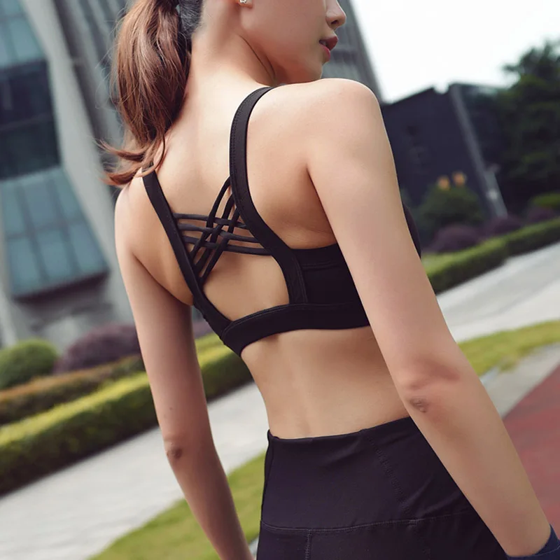 CHU YOGA New Summer Sexy Backless Sports Bra tank Top Fitness Bras Women Strappy Brassiere Sports Gym Corp Yoga Bras B1226
CHU YOGA New Summer Sexy Backless Sports Bra tank Top Fitness Bras Women Strappy Brassiere Sports Gym Corp Yoga Bras B1226