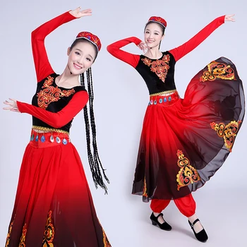 New Xinjiang Uygur Dance Costumes Female Ethnic Stage Performances Adult Clothing
New Xinjiang Uygur Dance Costumes Female Ethnic Stage Performances Adult Clothing