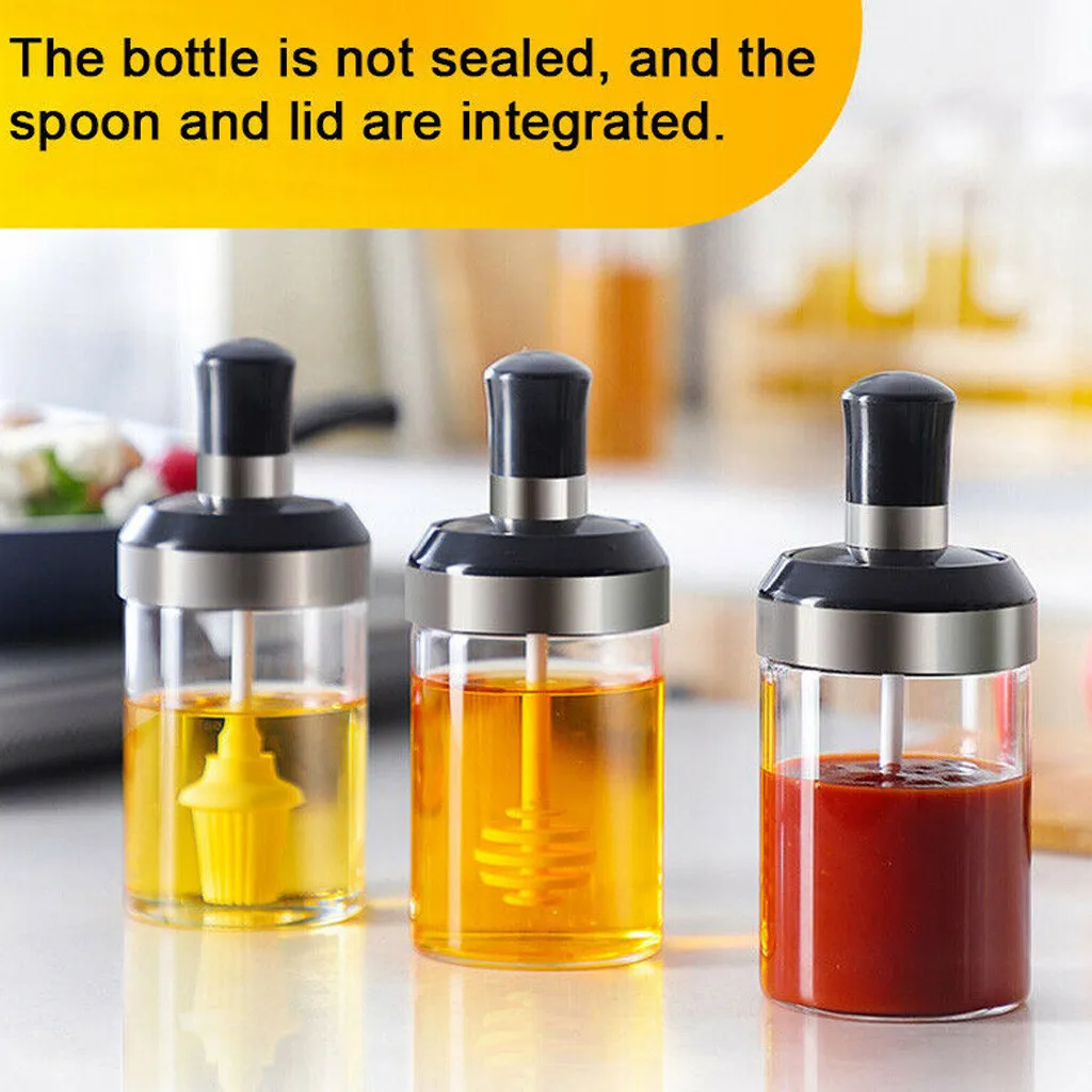 Glass Seasoning Rack Oil/Honey Dispenser Bottle Spice Rack Pots Tins Spice Box Storage Container Pepper Seasoning Especiero
Glass Seasoning Rack Oil/Honey Dispenser Bottle Spice Rack Pots Tins Spice Box Storage Container Pepper Seasoning Especiero