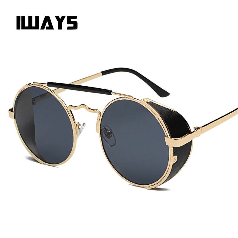 Round Steampunk Sunglasses Men Women sunglasses fashion glasses brand designer Retro Frame Vintage high quality UV400
Round Steampunk Sunglasses Men Women sunglasses fashion glasses brand designer Retro Frame Vintage high quality UV400