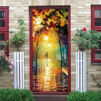 Couple Umbrella Forest Light Romantic Door Stickers Self Adhesive Home Decor Art Door Mural DIY Renovation Door Wallpapers Decal
Couple Umbrella Forest Light Romantic Door Stickers Self Adhesive Home Decor Art Door Mural DIY Renovation Door Wallpapers Decal