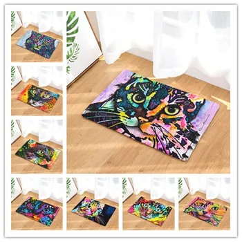 Welcome Floor Mat Painted Printing Flannel Carpet For Living Room 40x60cm Kitchen Rug Non-Slip Tapete Fashion Household Items 
Welcome Floor Mat Painted Printing Flannel Carpet For Living Room 40x60cm Kitchen Rug Non-Slip Tapete Fashion Household Items