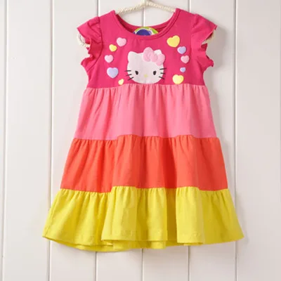 free shipping (1piece /lot) 100% cotton 2018 Rainbow Cat short sleeve princess dress for baby girl(1-5year old )
free shipping (1piece /lot) 100% cotton 2018 Rainbow Cat short sleeve princess dress for baby girl(1-5year old )
