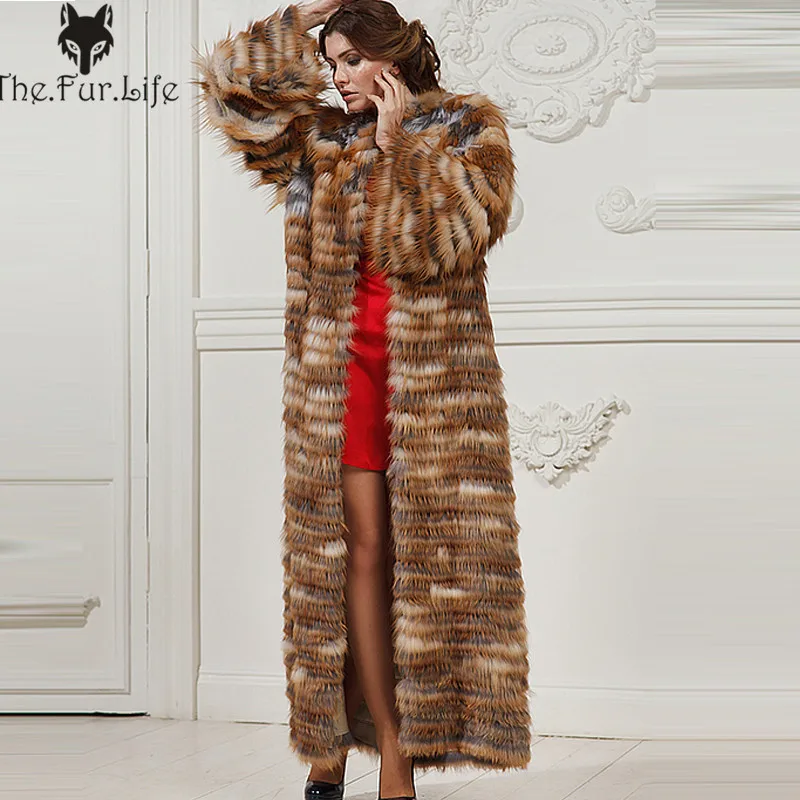 120cm Long Natural 100% Real Red Fox Fur Coat For Ladies Slim Warm O-neck Loose Fashion Genuine Fur Jackets
120cm Long Natural 100% Real Red Fox Fur Coat For Ladies Slim Warm O-neck Loose Fashion Genuine Fur Jackets