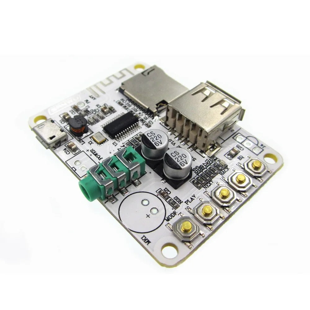 5pcs/lot Bluetooth Audio Receiver Bluetooth MP3 Decoding USB TF Card Board Decoding Broadcast Output Level Before Play
5pcs/lot Bluetooth Audio Receiver Bluetooth MP3 Decoding USB TF Card Board Decoding Broadcast Output Level Before Play