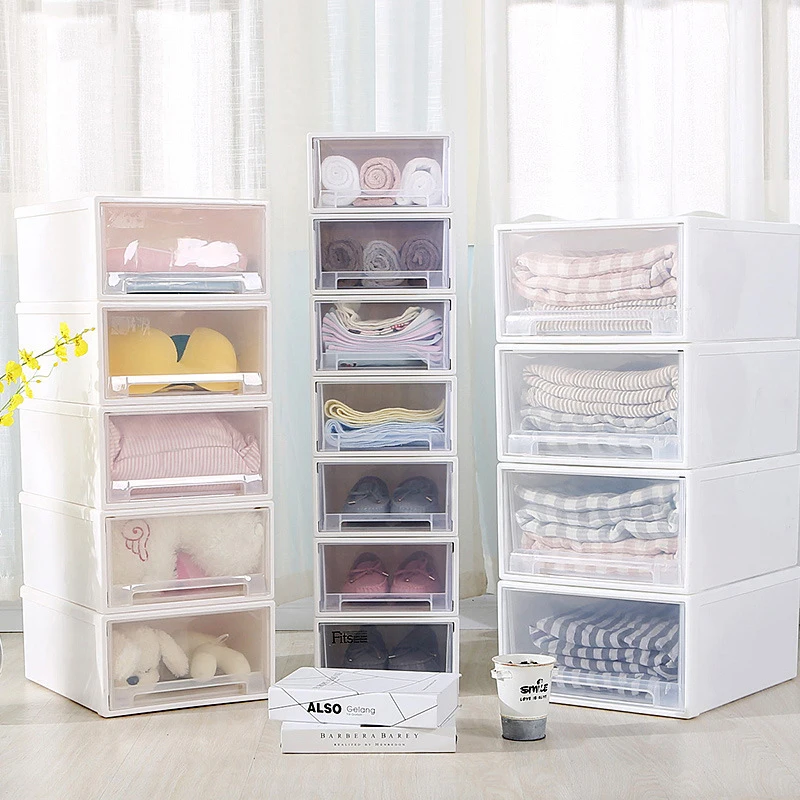Thicken Stackable Transparent Plastic Box Clothes Underwear Socks Bra Storage Box Makeup Organizer Drawer Type Storage Organizer
Thicken Stackable Transparent Plastic Box Clothes Underwear Socks Bra Storage Box Makeup Organizer Drawer Type Storage Organizer