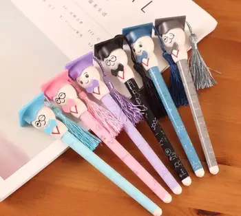 24pcs/lot Lovely Doctor ballpoint pen creative smile PhD styling pen Student stationery 0.5mm prize black pen
24pcs/lot Lovely Doctor ballpoint pen creative smile PhD styling pen Student stationery 0.5mm prize black pen
